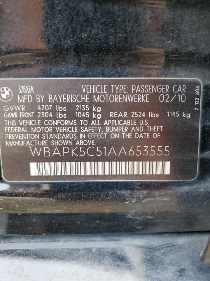 WBAPK5C51AA653555 2010 BMW 328 Xi Sulev