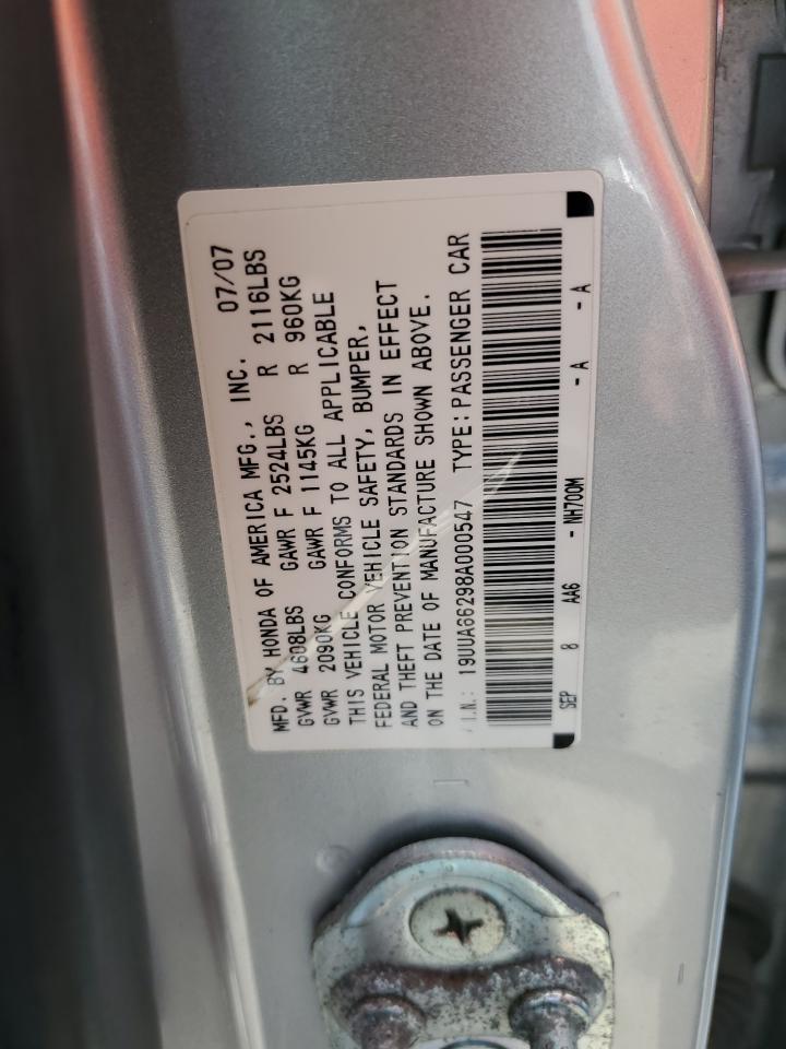 19UUA66298A000547 2008 Acura Tl