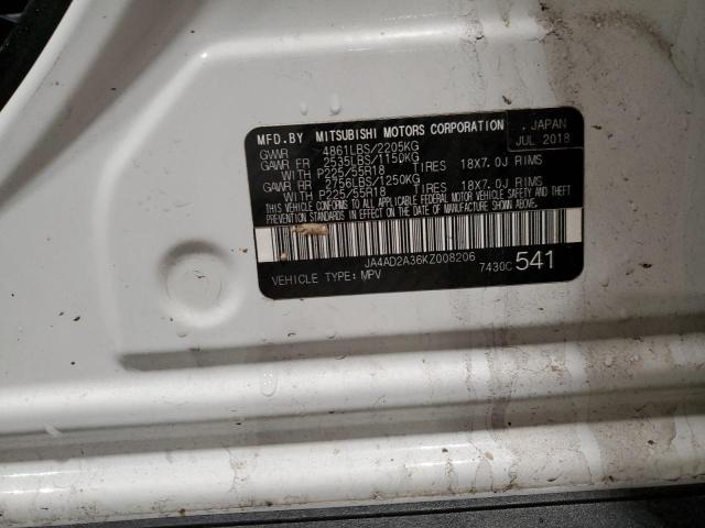 2019 MITSUBISHI OUTLANDER - JA4AD2A36KZ008206