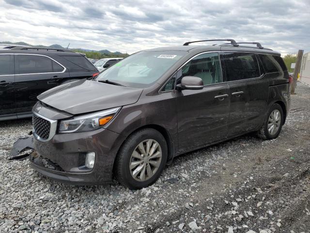 Lot #2510498341 2017 KIA SEDONA EX salvage car