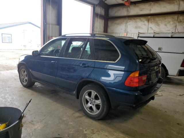 BMW X5 4.4I 2001 blue 4dr spor gas WBAFB33531LH13715 photo #3