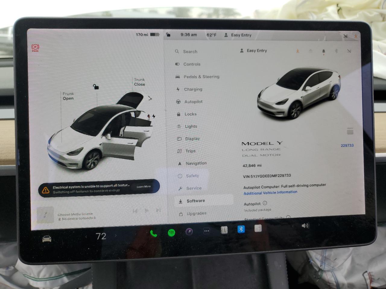 5YJYGDEE0MF229733 2021 Tesla Model Y