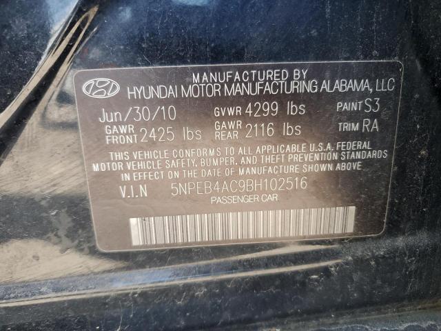 2011 Hyundai Sonata Gls VIN: 5NPEB4AC9BH102516 Lot: 53028644