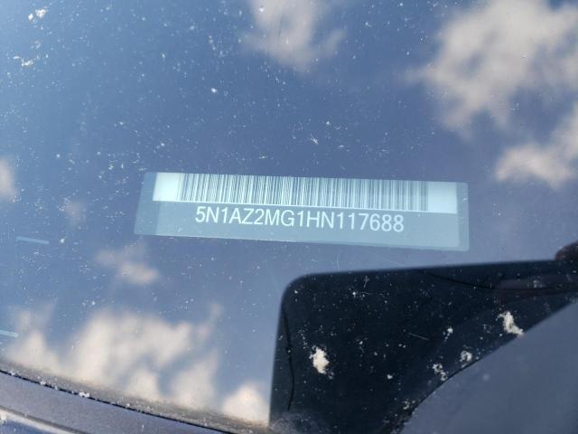 2017 Nissan Murano S VIN: 5N1AZ2MG1HN117688 Lot: 52074474