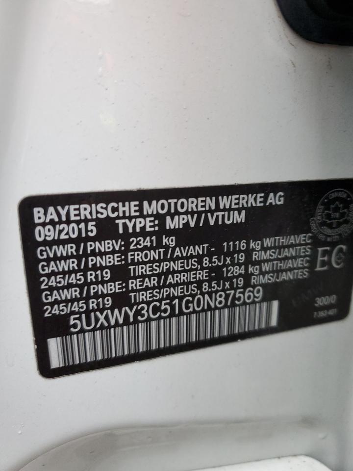 5UXWY3C51G0N87569 2016 BMW X3 xDrive28D