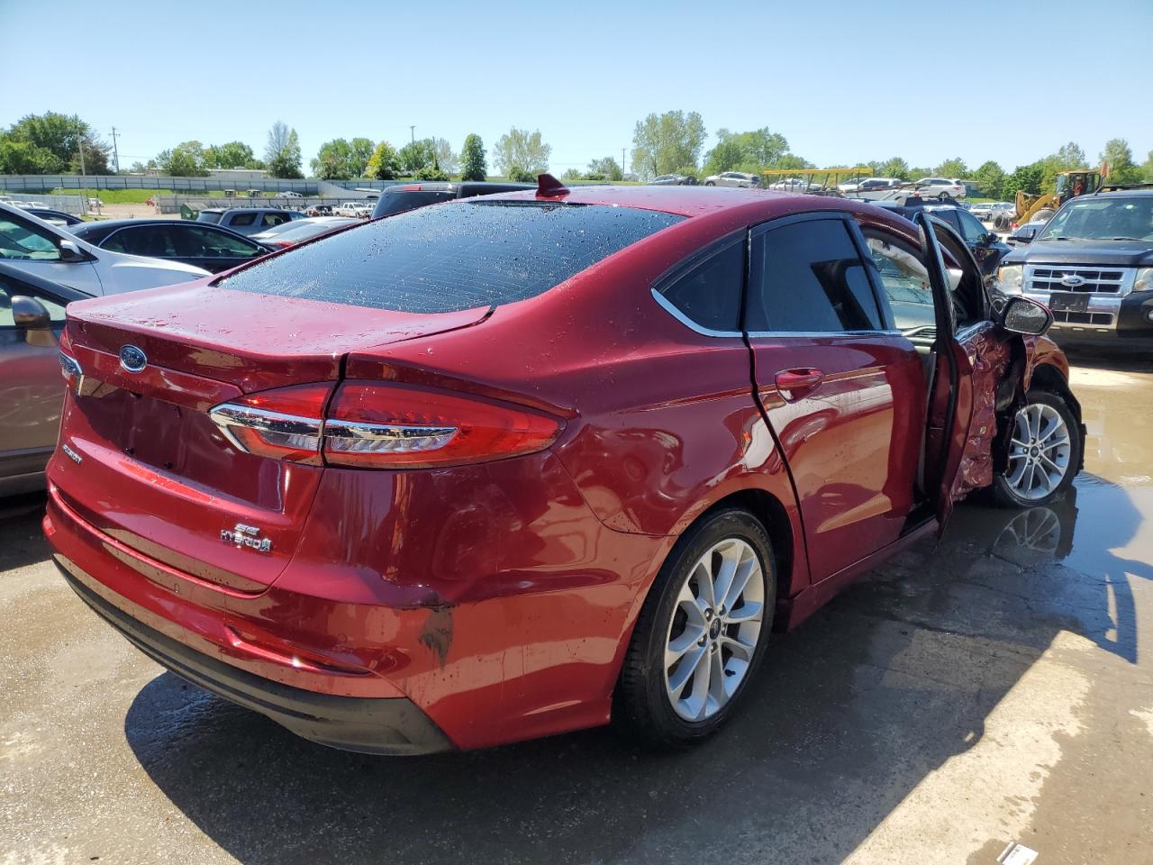 2019 Ford Fusion Se vin: 3FA6P0LU4KR226264