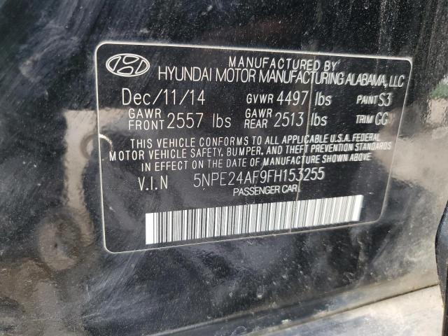 2015 Hyundai Sonata Se VIN: 5NPE24AF9FH153255 Lot: 51279854