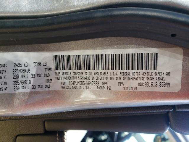 2017 JEEP CHEROKEE L - 1C4PJMDB5HW647033