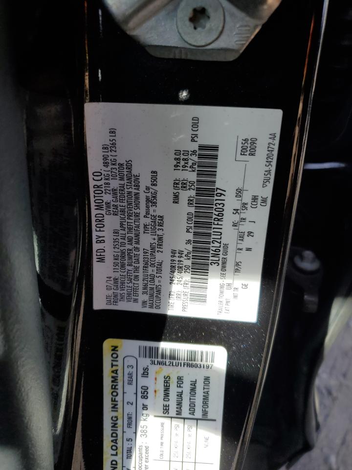 3LN6L2LU1FR603197 2015 Lincoln Mkz Hybrid