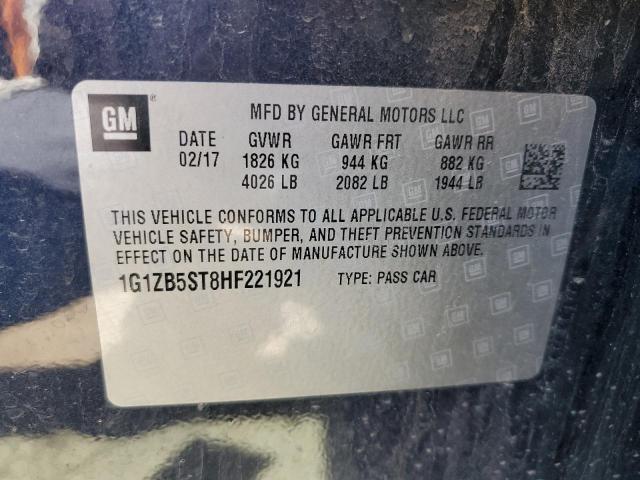 2017 CHEVROLET MALIBU LS - 1G1ZB5ST8HF221921