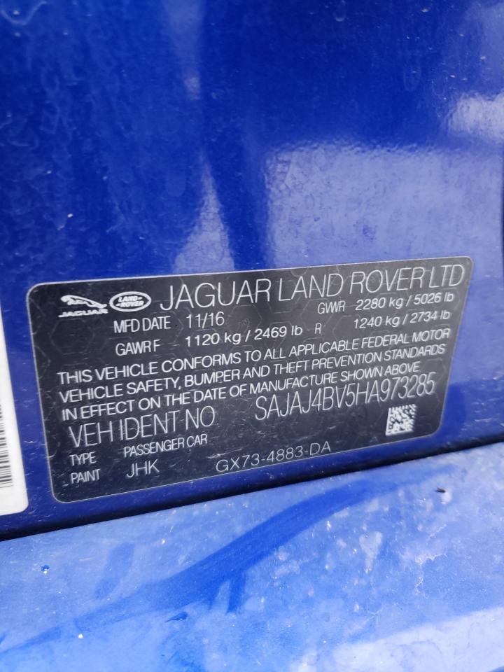 SAJAJ4BV5HA973285 2017 Jaguar Xe Premium