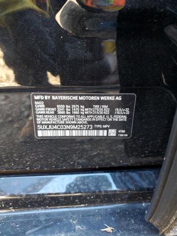 2022 BMW X5 M50I - 5UXJU4C03N9M25273