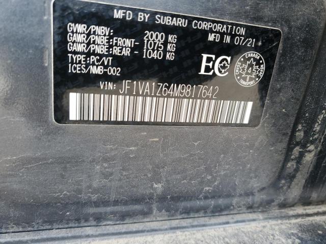 2021 SUBARU WRX SPORT JF1VA1Z64M9817642