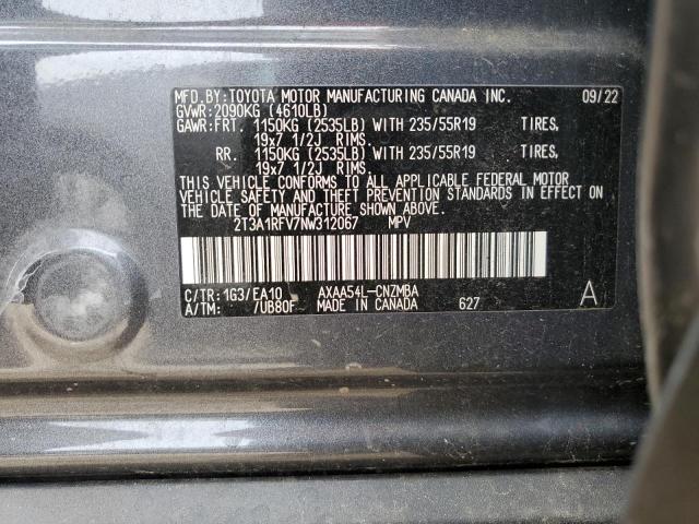 2022 TOYOTA RAV4 XLE P 2T3A1RFV7NW312067  51298954