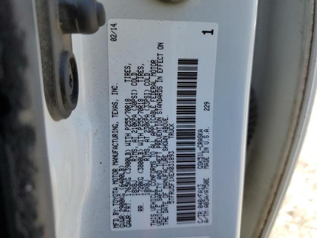 2014 Toyota Tundra Double Cab Sr/Sr5 VIN: 5TFRU5F1XEX031893 Lot: 51773184