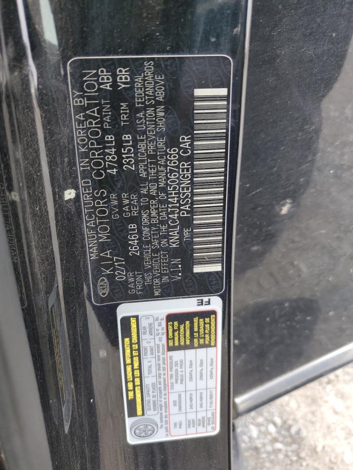 KNALC4J14H5067666 2017 Kia Cadenza Premium