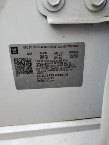 2018 Chevrolet Impala Lt VIN: 2G1105S33J9145106 Lot: 52675104