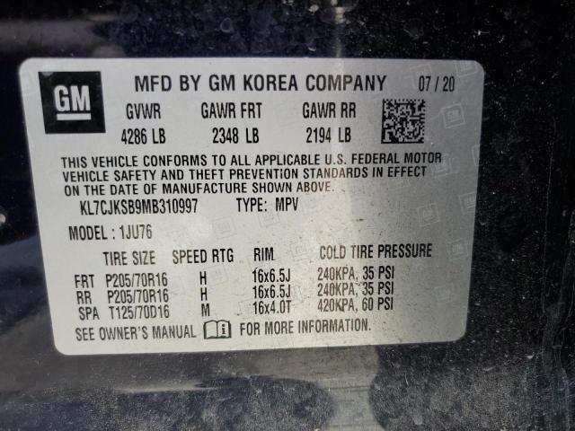 KL7CJKSB9MB310997 Chevrolet Trax  12