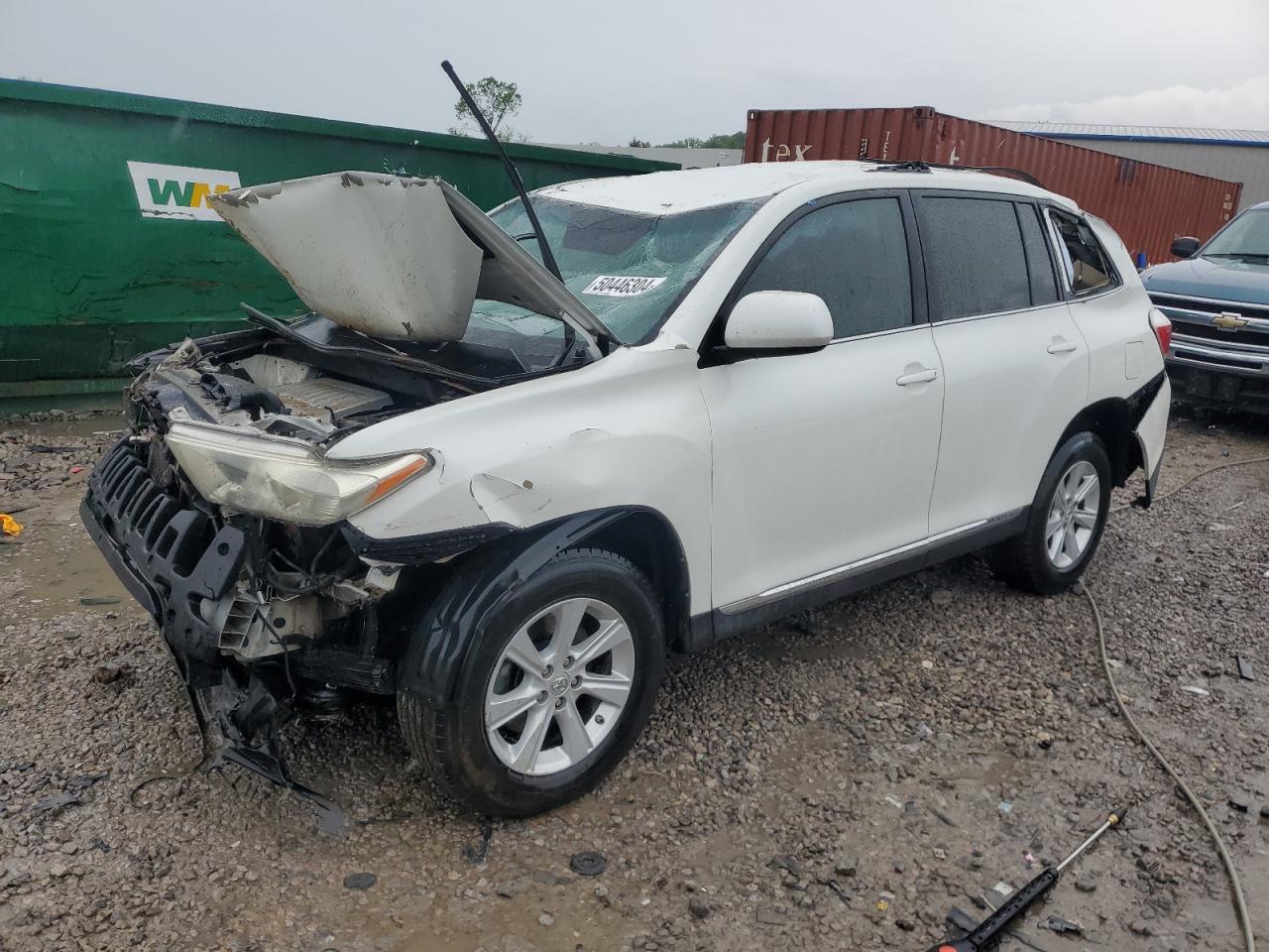 2013 Toyota Highlander Base vin: 5TDZK3EH8DS096996