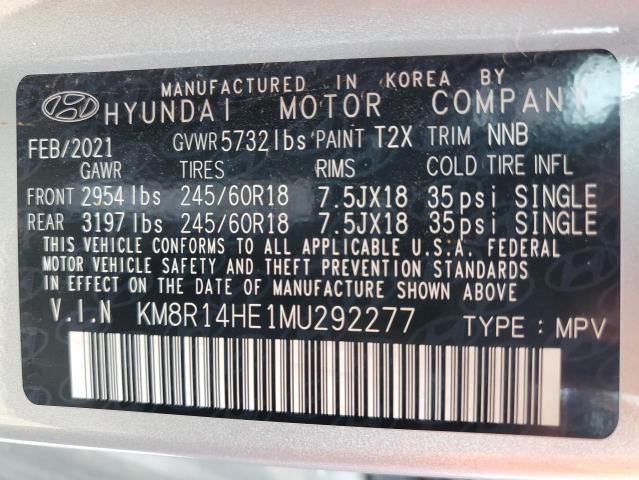 KM8R14HE1MU292277 Hyundai Palisade S 14