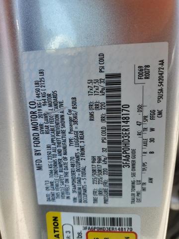 VIN 3FA6P0HD3ER148170 2014 Ford Fusion, SE no.12