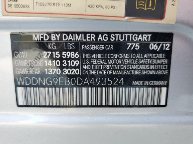 VIN WDDNG9EB0DA493524 2013 Mercedes-Benz S-Class, 5... no.12