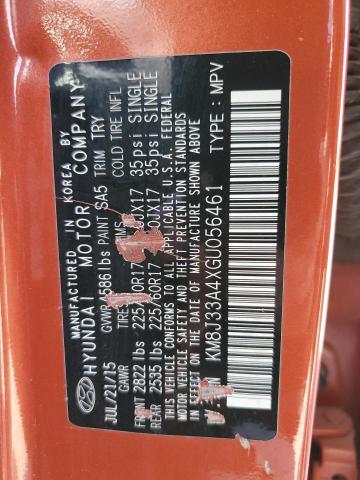 2016 Hyundai Tucson Limited VIN: KM8J33A4XGU056461 Lot: 49773994