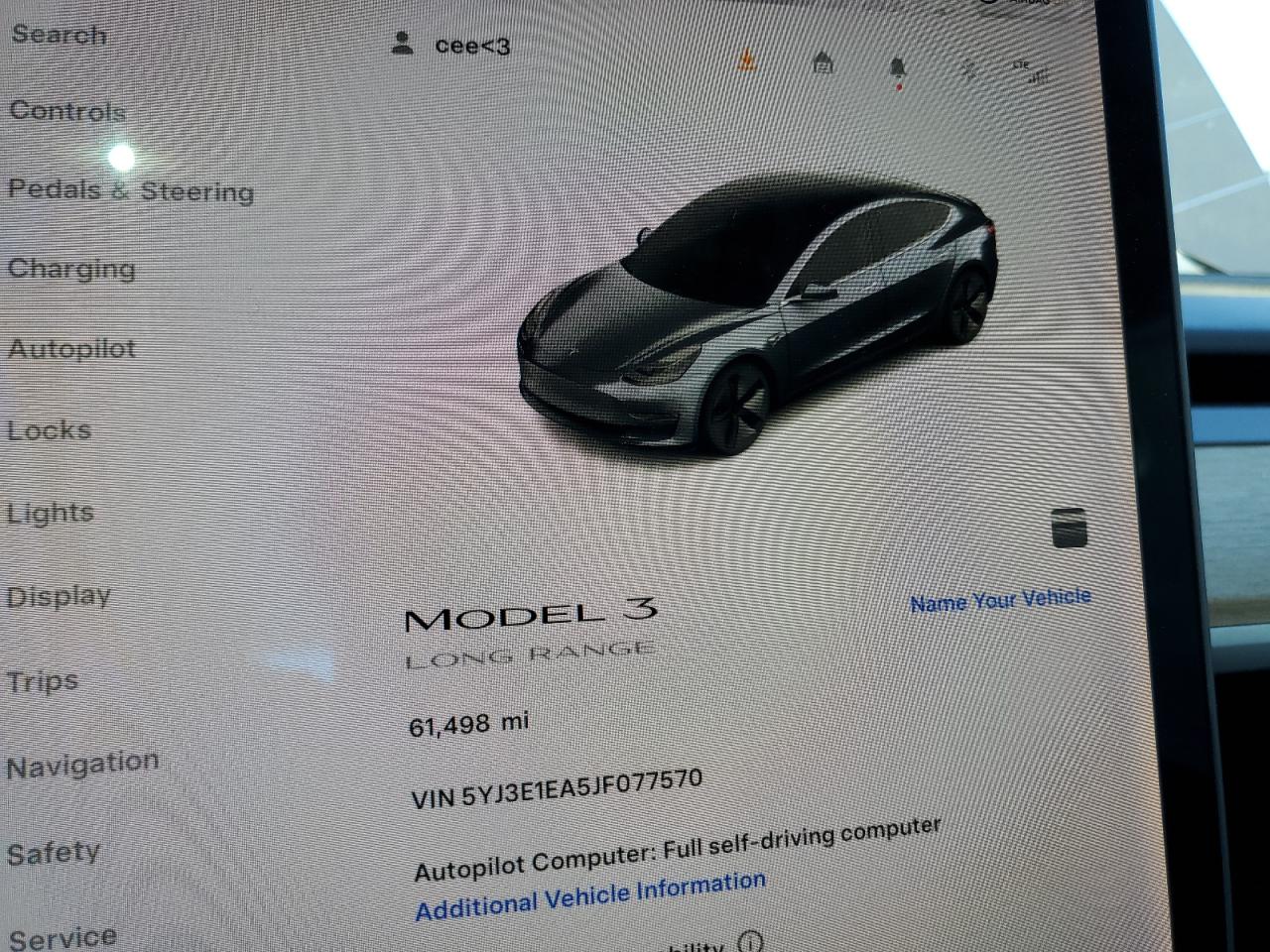 5YJ3E1EA5JF077570 2018 Tesla Model 3