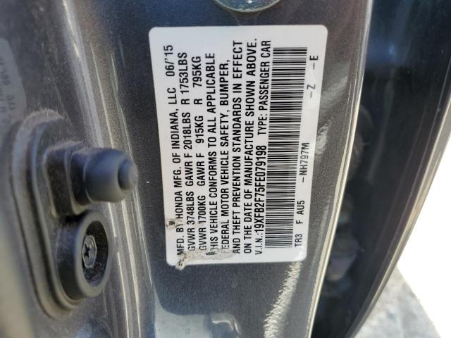 2015 HONDA CIVIC SE - 19XFB2F75FE079198