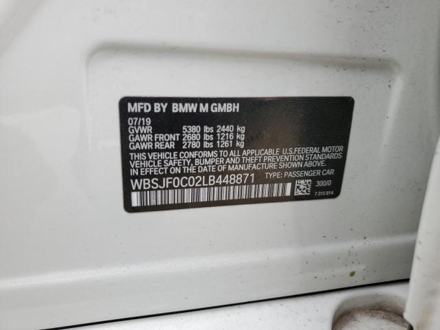 2020 BMW M5 BASE WBSJF0C02LB448871