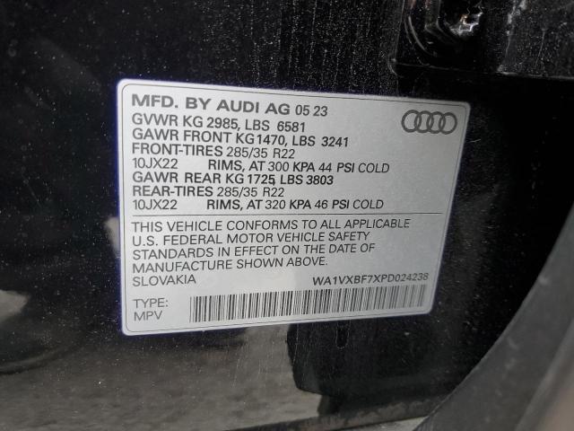 VIN WA1VXBF7XPD024238 2023 Audi Q7, Prestige no.13