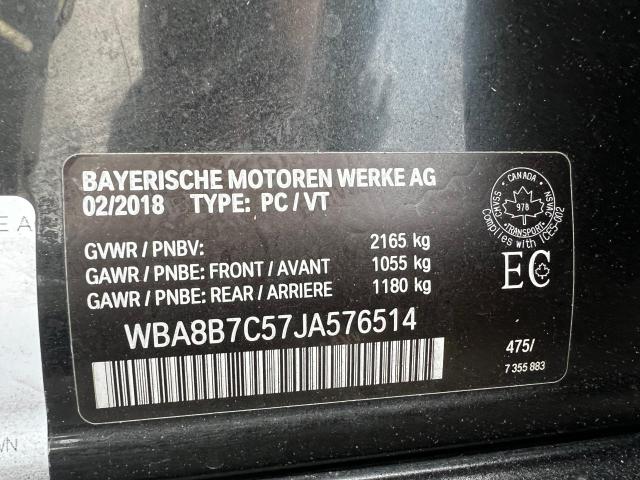 Lot #2470952828 2018 BMW 340 XI salvage car