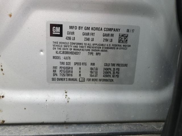2017 BUICK ENCORE PRE - KL4CJBSMXHB240317