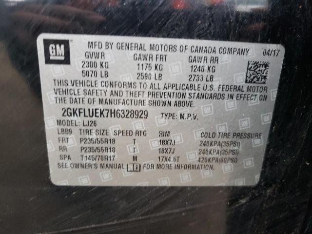 Lot #2489116785 2017 GMC TERRAIN SL salvage car