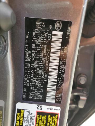 2019 TOYOTA CAMRY L - 4T1B11HK5KU772972