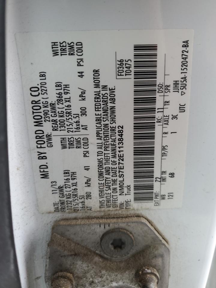 NM0LS7E72E1138482 2014 Ford Transit Connect Xl