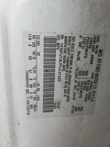 2000 Ford Expedition Eddie Bauer VIN: 1FMFU18L9YLC41533 Lot: 50936634