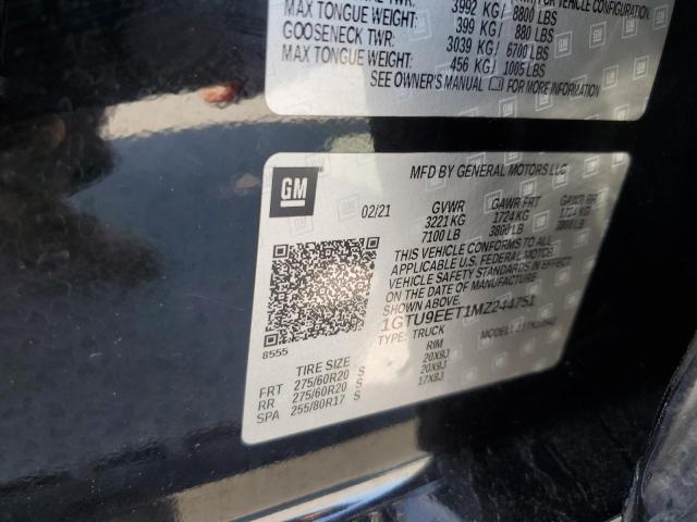 Lot #2502784025 2021 GMC SIERRA K15 salvage car