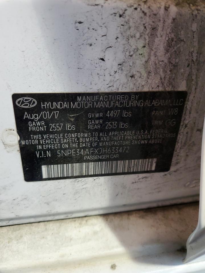 5NPE34AFXJH633472 2018 Hyundai Sonata Sport