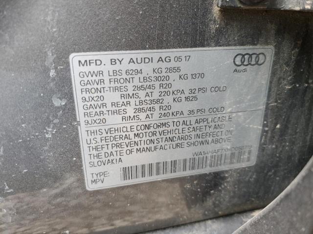 VIN WA1AHAF7XHD058719 2017 Audi Q7, Premium no.14