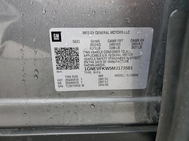 2021 Chevrolet Traverse Ls VIN: 1GNEVFKW5MJ173581 Lot: 51622734