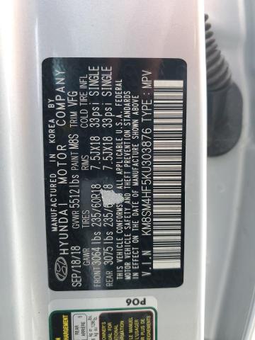 2019 HYUNDAI SANTA FE X - KM8SM4HF5KU303876
