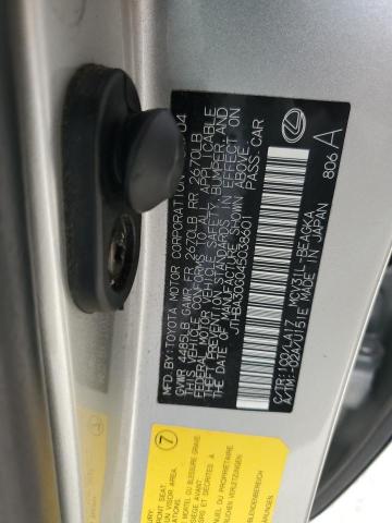 2004 Lexus Es 330 VIN: JTHBA30G045038601 Lot: 50259944