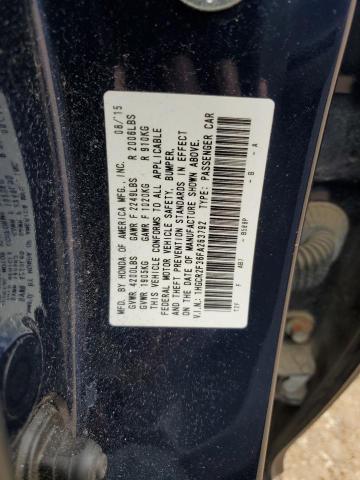 VIN 1HGCR2F36FA263792 2015 Honda Accord, LX no.12