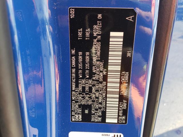 2022 LEXUS NX 350 2T2GGCEZ4NC014768