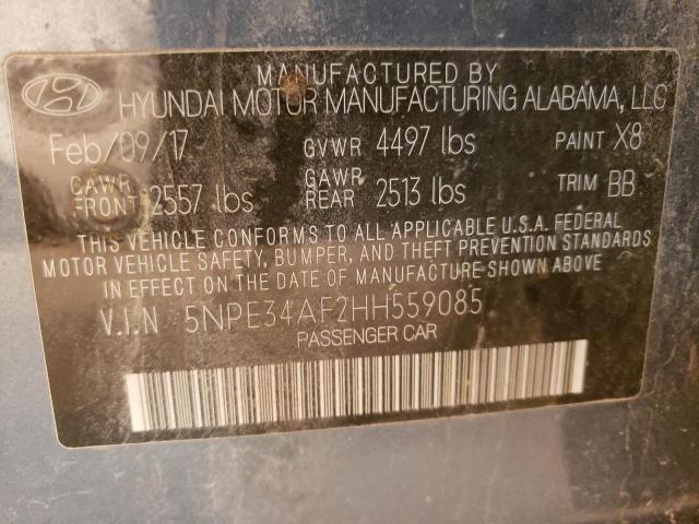 2017 HYUNDAI SONATA SPO - 5NPE34AF2HH559085