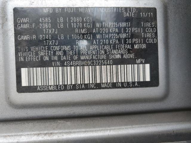 2012 Subaru Outback 2.5I Premium VIN: 4S4BRBHC9C3225640 Lot: 52410254