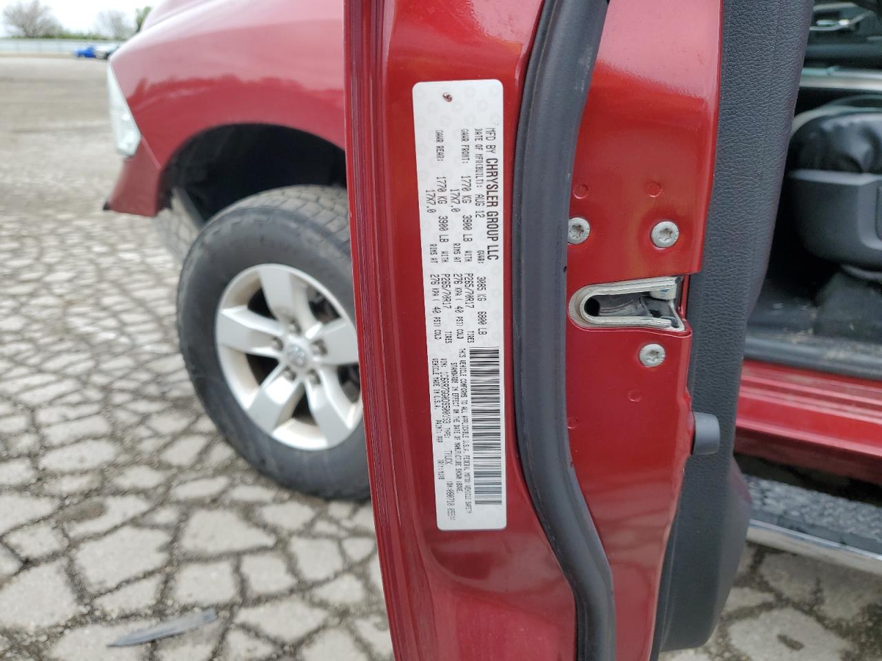 1C6RR7GG0DS500153 2013 Ram 1500 Slt