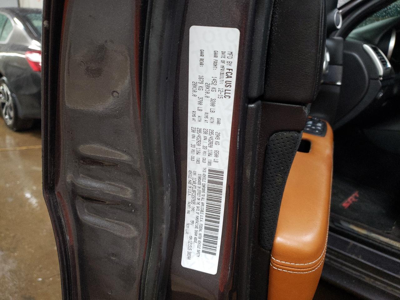 1C4RJFDJ8FC237935 2015 Jeep Grand Cherokee Srt-8