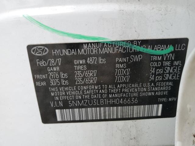 2017 HYUNDAI SANTA FE S - 5NMZU3LB1HH046636